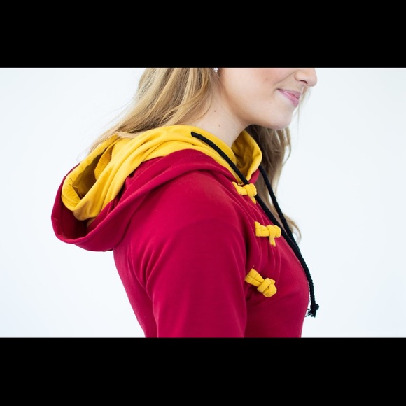 Burgundy & Gold MN Hoodie - Picture 2 of 4